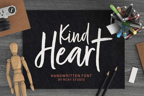Kind Heart Font Duo Font RCKY STUDIO 
