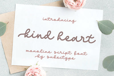 Kind Heart / Monoline Font Font Subectype Studio 