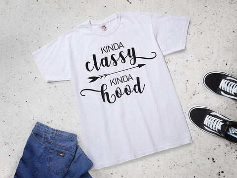 Kinda classy kinda hood svg, Sarcastic svg, Funny quote svg, Sassy svg, fun svg, sarcastic quotes, funny sayings svg, kinda classy svg SVG CutLeafSvg 