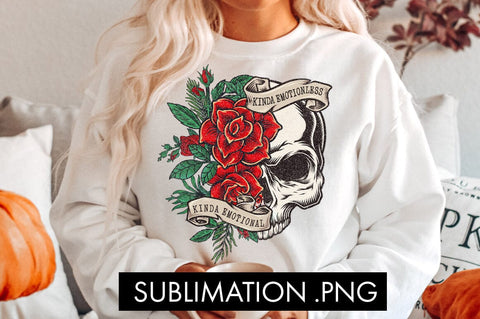 Kinda Emotional Kinda Emotionless Halloween Sublimation PNG SVG Freeling Design House 