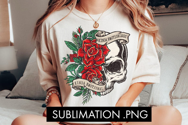 Kinda Emotional Kinda Emotionless Halloween Sublimation PNG SVG Freeling Design House 