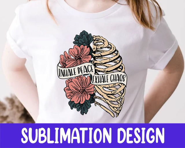 Kinda Emotional Kinda Emotionless Png, Flower Skull Png, Motivational Png, Skeleton Design, Dead Inside Png Sublimation iStyleDesign 