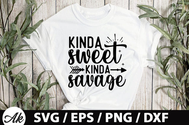 Kinda sweet kinda savage SVG SVG akazaddesign 