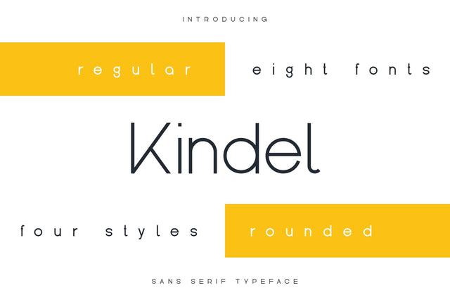 Kindel - Sans Serif Typeface Font VPcreativeshop 