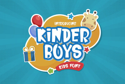Kinder Boys - Playful Font Font StringLabs 