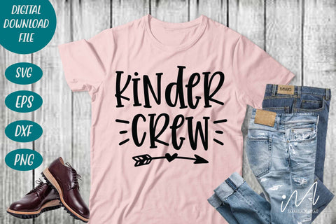 Kinder Crew svg, teacher t shirt svg,Kindergarten Teacher Svg, Cool Teacher T-shirt svg, Cut files, Funny Teacher Svg SVG Isabella Machell 