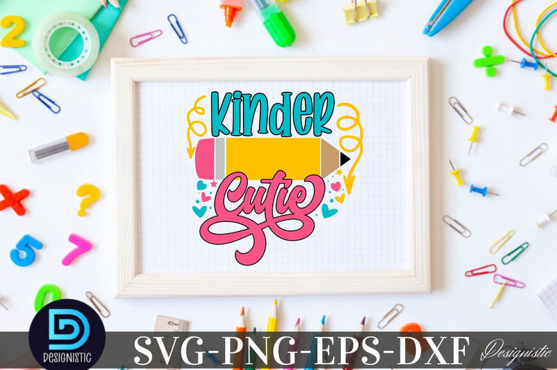 Kinder cutie, Back to School SVG SVG DESIGNISTIC 