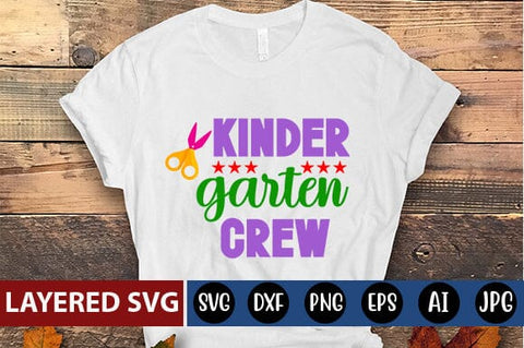 Kinder garten Crew Svg cut file SVG Blessedprint 