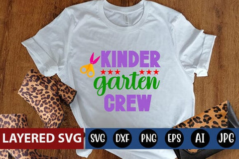 Kinder garten Crew Svg cut file SVG Blessedprint 