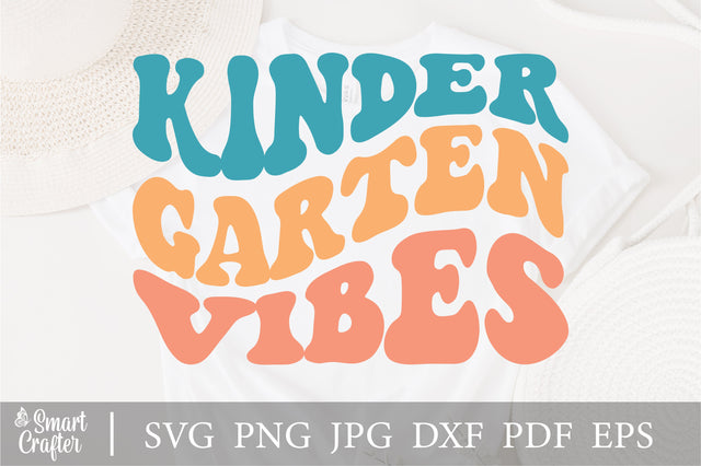 Kinder Garten Vibes svg, Back to School svg, First day of School Shirt for Girls svg, 1st Grade, Boys, Groovy svg, Toddler svg, SVG Fauz 