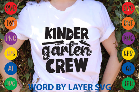 Kindergarten Crew, Back To School SVG Design SVG Rafiqul20606 