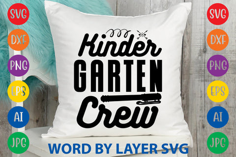 Kindergarten Crew, Back To School SVG SVG Rafiqul20606 