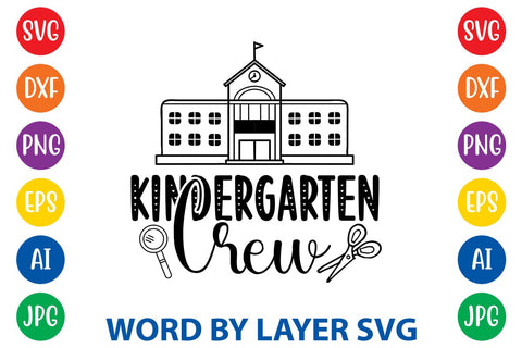 Kindergarten Crew SVG Design SVG Rafiqul20606 