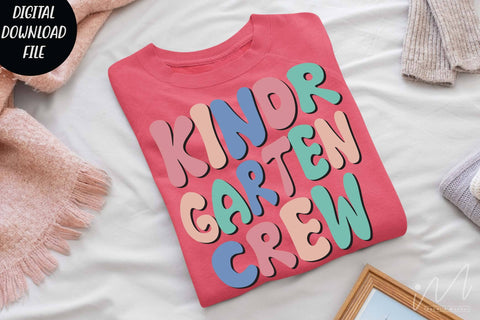 Kindergarten crew svg, Kindergarten crew teacher svg, Comfort color teacher shirt svg, Kindergarten group shirt svg, teacher t shirt, svg SVG Isabella Machell 