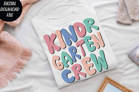 Kindergarten crew svg, Kindergarten crew teacher svg, Comfort color teacher shirt svg, Kindergarten group shirt svg, teacher t shirt, svg SVG Isabella Machell 
