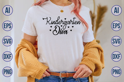 Kindergarten Diva svg SVG orpitasn 