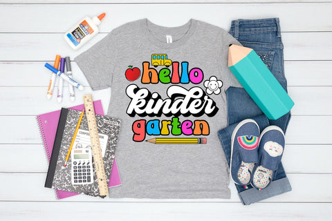 Kindergarten First Day School I Back to School Sublimation Sublimation Happy Printables Club 