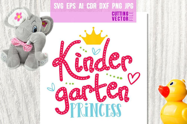 Kindergarten Princess SVG SVG VectorSVGdesign 