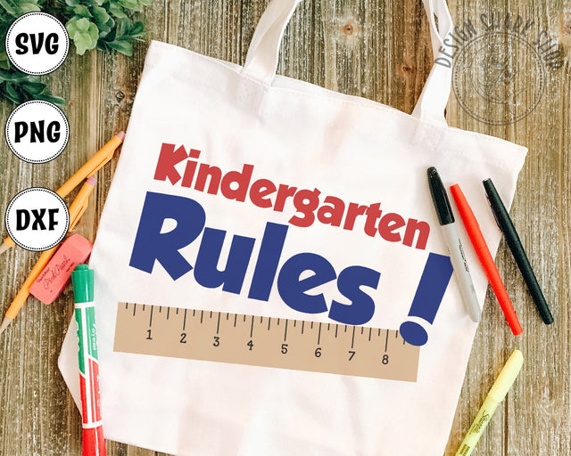 Kindergarten Rules SVG Design Shark 