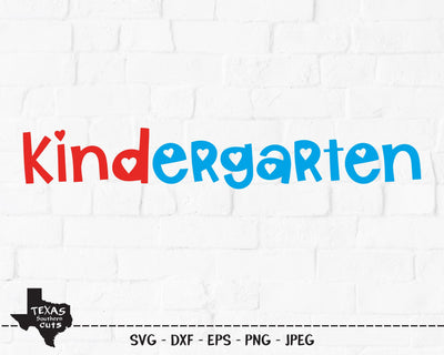 Kindergarten | School SVG SVG Texas Southern Cuts 