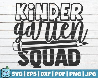 Kindergarten Squad SVG MintyMarshmallows 