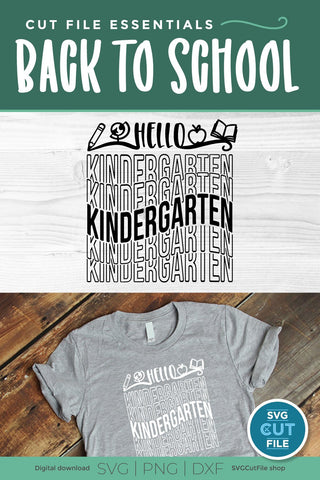 Kindergarten svg - a Kindergarten svg for teacher / Kindergartener SVG SVG Cut File 
