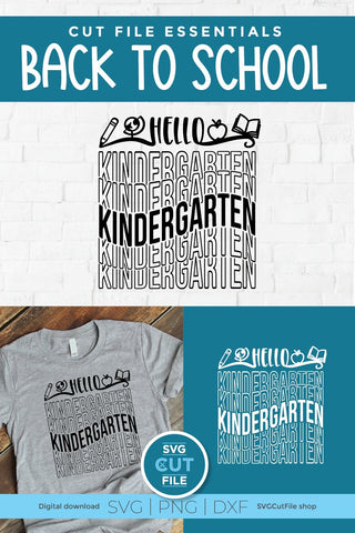 Kindergarten svg - a Kindergarten svg for teacher / Kindergartener SVG SVG Cut File 