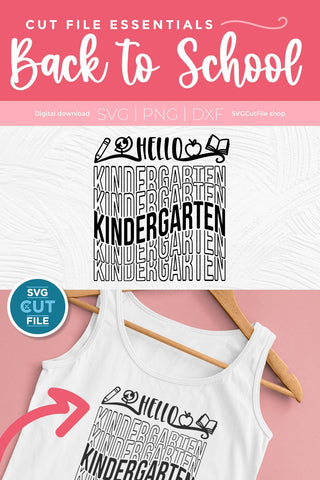 Kindergarten svg - a Kindergarten svg for teacher / Kindergartener SVG SVG Cut File 