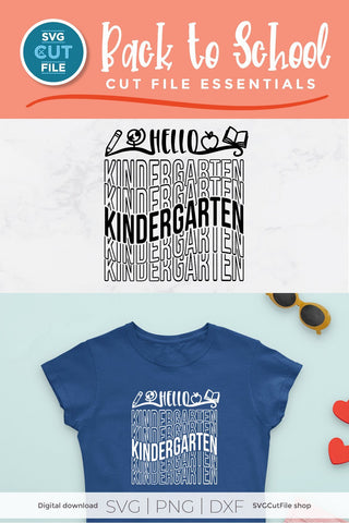Kindergarten svg - a Kindergarten svg for teacher / Kindergartener SVG SVG Cut File 
