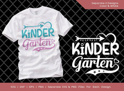 Kindergarten SVG Cut File | Kinder Garten Svg | Back To School Svg | School Svg | Teacher Svg | Tshirt Design SVG ETC Craft 
