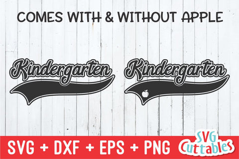 Kindergarten svg - Kindergarten Cut File - Teacher - Swoosh - svg - dxf - eps - png - Cut File - Silhouette - Cricut - Digital Download SVG Svg Cuttables 