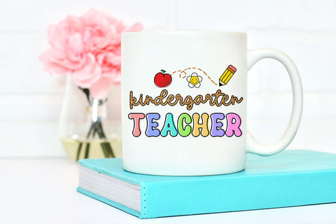 Kindergarten Teacher Sublimation PNG I Teacher Shirt PNG Sublimation Happy Printables Club 