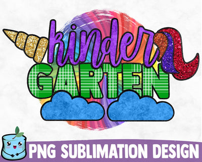 Kindergarten Unicorn Sublimation Design Sublimation MintyMarshmallows 