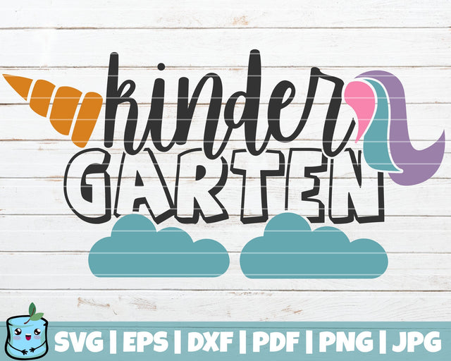 Kindergarten Unicorn SVG MintyMarshmallows 