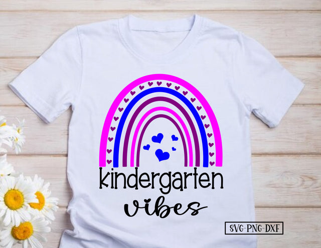 Kindergarten Vibes Boho Rainbow SVG Calico Creations Svg 