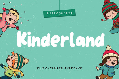 Kinderland Fun Children Typeface Font Creatype Studio 