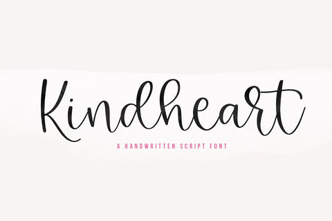 Kindheart - Handwritten Script Font Font KA Designs 