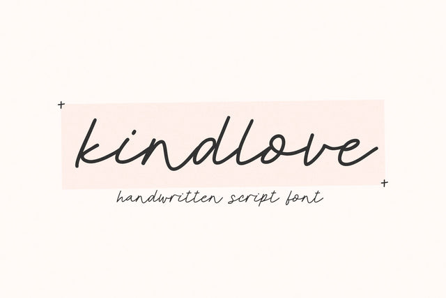 Kindlove - Handwritten Script Font Font KA Designs 