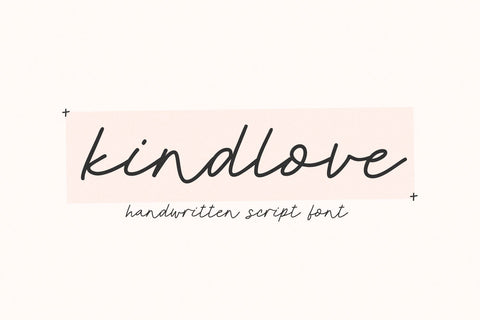 Kindlove - Handwritten Script Font Font KA Designs 