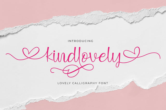 Kindlovely Font Jun Creative 