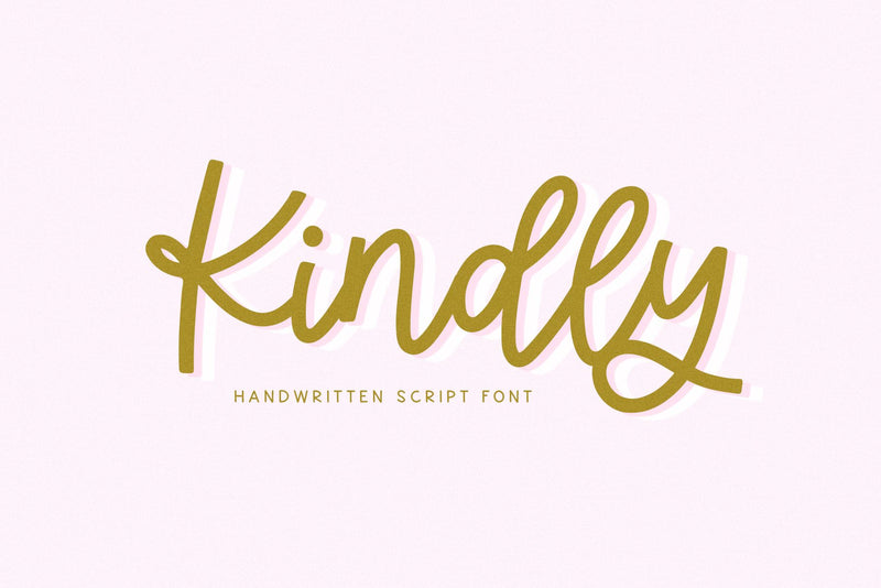 Kindly - Handwritten Script Font Font KA Designs 