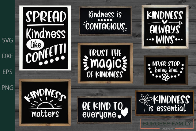 Kindness Bundle | Cuttable SVG Burgess Family Design 
