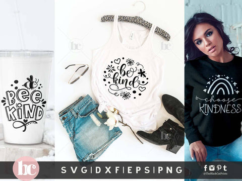 Kindness Bundle | Kindness Quotes Cut files SVG TheBlackCatPrints 