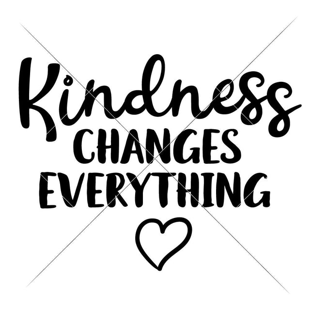Kindness changes everything SVG Chameleon Cuttables 