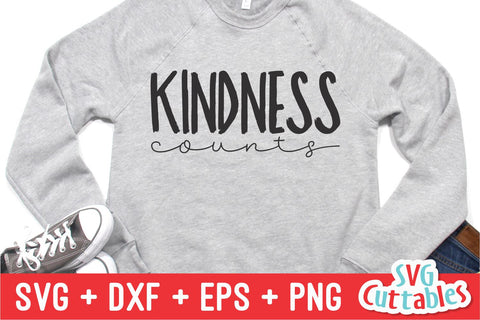 Kindness Counts svg - Kindness Cut File - Kind - svg - dxf - eps - png - Silhouette - Cricut - Digital File SVG Svg Cuttables 