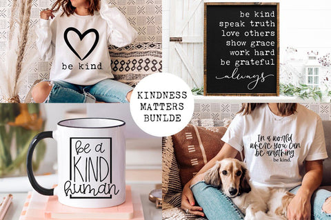 Kindness Matters SVG Bundle - Be Kind SVG, Pink Shirt Day SVG SVG Simply Cutz 