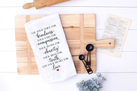 Kindness Quote SVG - Use Your Voice For Kindness. Your Ears For Compassion SVG Simply Cutz 