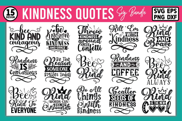 Kindness Quotes SVG Bundle SVG Ariyan 