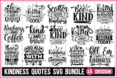 Kindness Quotes SVG Bundle SVG Ariyan 