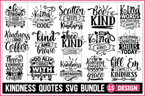 Kindness Quotes SVG Bundle SVG Ariyan 